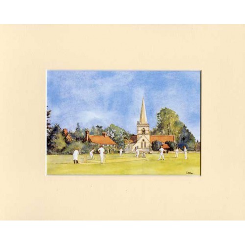 Village Cricket Print