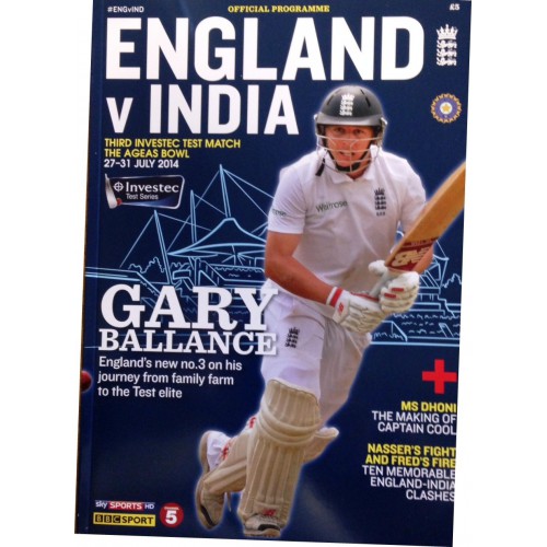 England VS India Test Match Programme